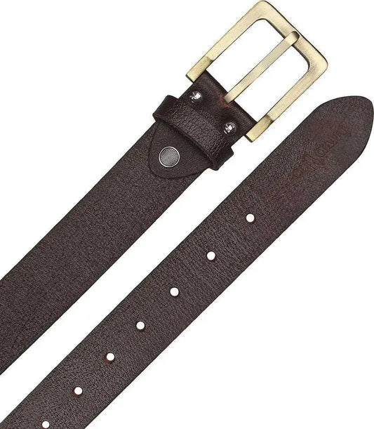 Men’s Casual, Evening, Formal & Party Brown Genuine Leather Belt – Actn