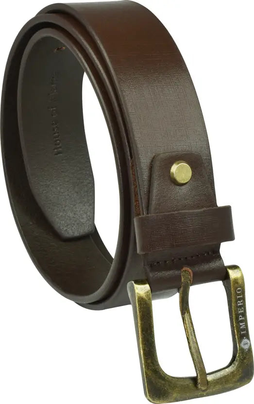 Men’s Casual, Formal & Party Brown Genuine Leather Belt – Ajanta