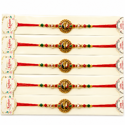 Sikh Khanda Symbol Designer Rakhi Set for Brother
