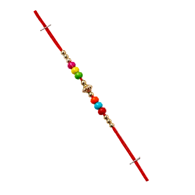 Handmade Colorful Beaded Rakhi | Traditional Designer Rakhi