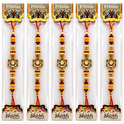 Five packaged Shubh Chandramukhi Lakshmi Panchamukhi Rakhadi