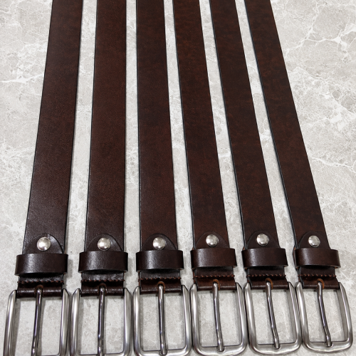 Unisex Leher Print Leather Belt