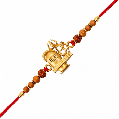 Fabric And Plastic Fancy Rakhis Designer Shiv Rakhi