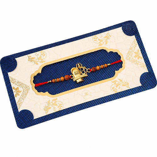Fabric And Plastic Fancy Rakhis Designer Shiv Rakhi