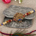 Red Antic Designer Rakhi Assorted Rakhi Set
