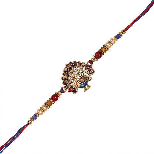 Red Antic Designer Rakhi Assorted Rakhi Set