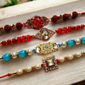 Square Kundan Fancy Rakhi, Brass