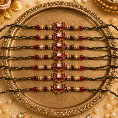 Handicraft Lotus Rakhi
