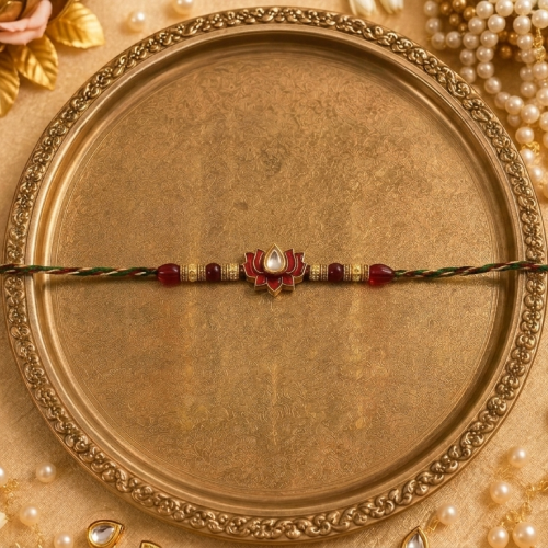 Handicraft Lotus Rakhi