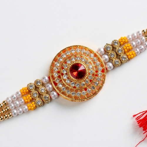 Golden Diamond Rakhi