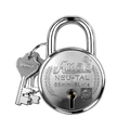 8 Levers 65mm Stainless Steel Padlock