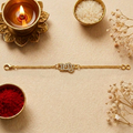 Shree Gold Chain Rakhi Bracelet for Brother | Designer Rakhi