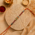 Premium Designer Beads Rakhi Dozen Box (12 Pieces)