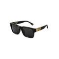 Premium Black & Gold Rectangular Sunglasses – Luxury Statement Eyewear