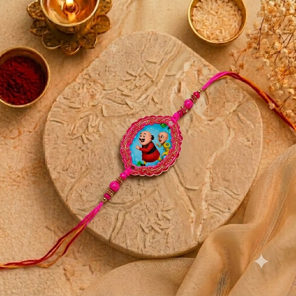 Kids Cartoon Rakhi Gift Box | Premium Designer Character Rakhi Set for kids