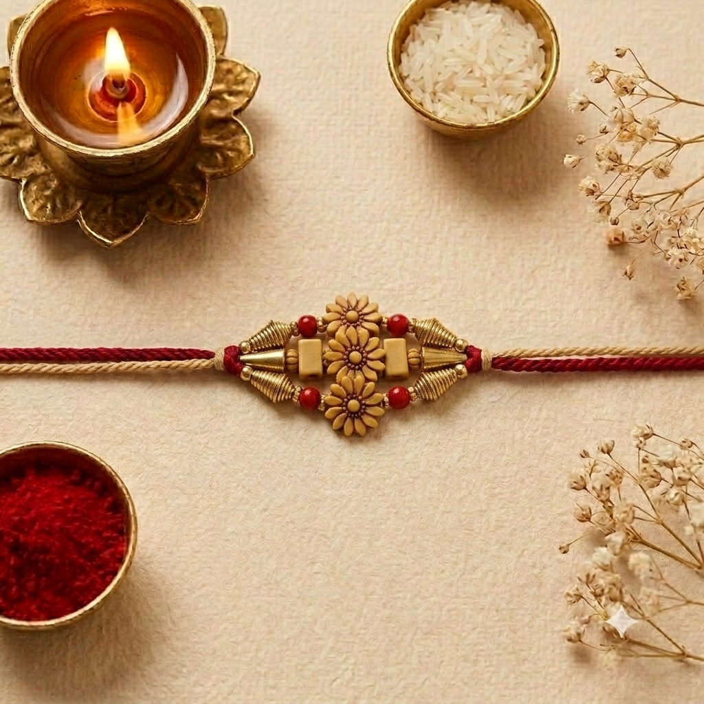 Premium Handmade Floral Designer Rakhi | | Raksha Bandhan Special