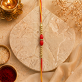 12 Pcs Handmade Beaded Rakhi Gift Box – Premium Traditional Rakhi Set for Brother