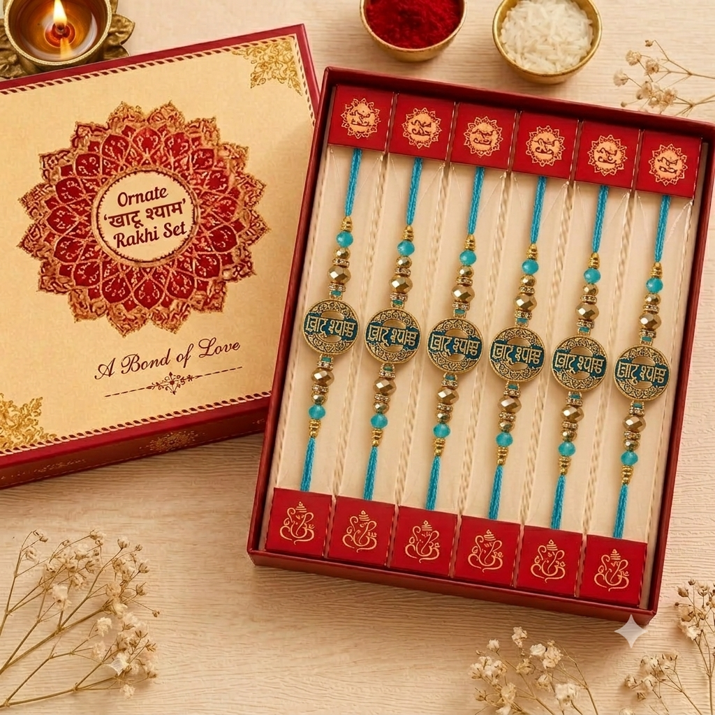 Designer Bhai Rakhi with Beads | Premium Raksha Bandhan Rakhi