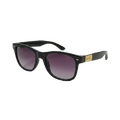 Premium Black Square Frame Sunglasses – Gold Accent & Tinted Lenses