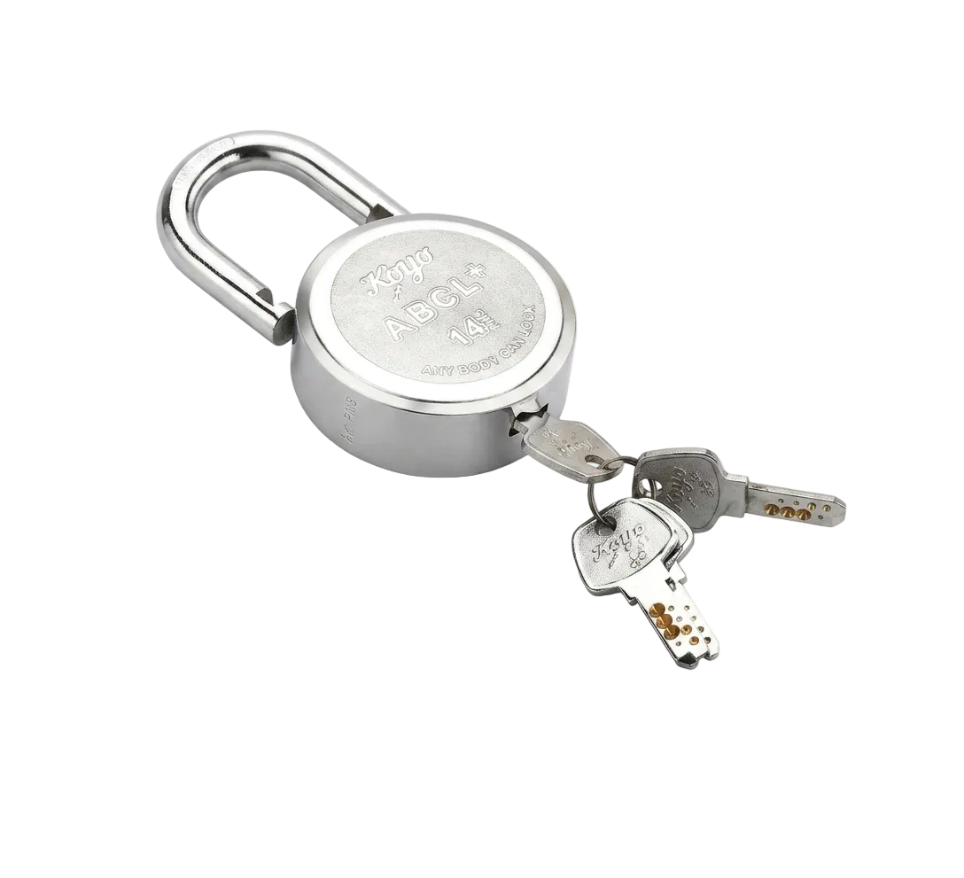 Koyo Brass Body Padlock 65mm with 7 Lever and Normal Shackle (3 Keys)
