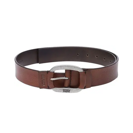LEVI’S Men’s Brown Genuine Full-Grain Leather Belt – Casual Wear