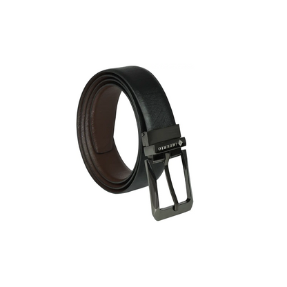 AJANTA Men’s Black & Brown Genuine Leather Reversible Belt – Casual, Formal & Party Wear