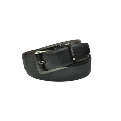 AJANTA Men’s Black & Brown Genuine Leather Reversible Belt – Casual, Formal & Party Wear