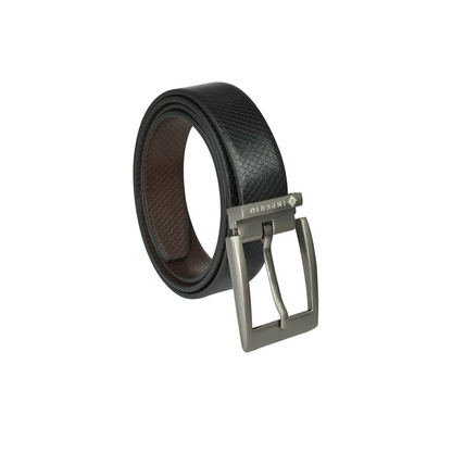 AJANTA Men’s Black & Brown Genuine Full-Grain Leather Reversible Belt – Casual, Formal & Party Wear