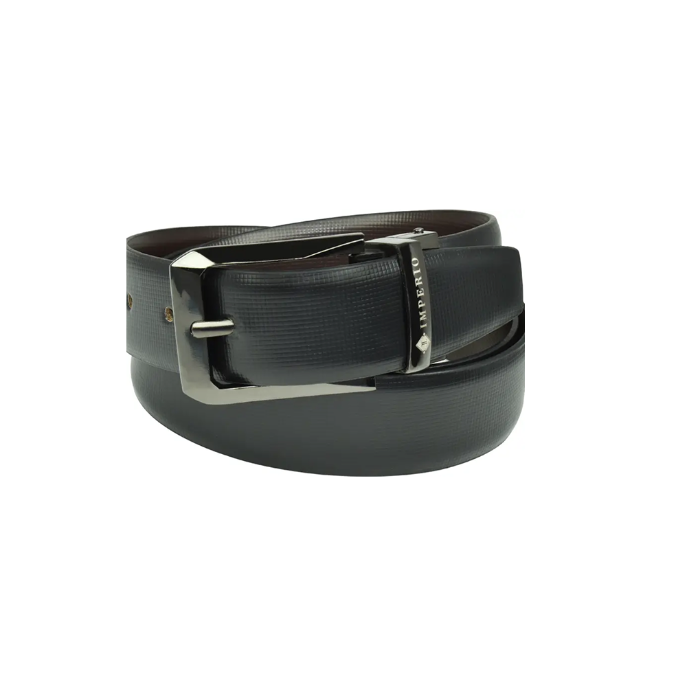 AJANTA Men’s Black & Brown Genuine Full-Grain Leather Reversible Belt – Casual, Formal & Party Wear