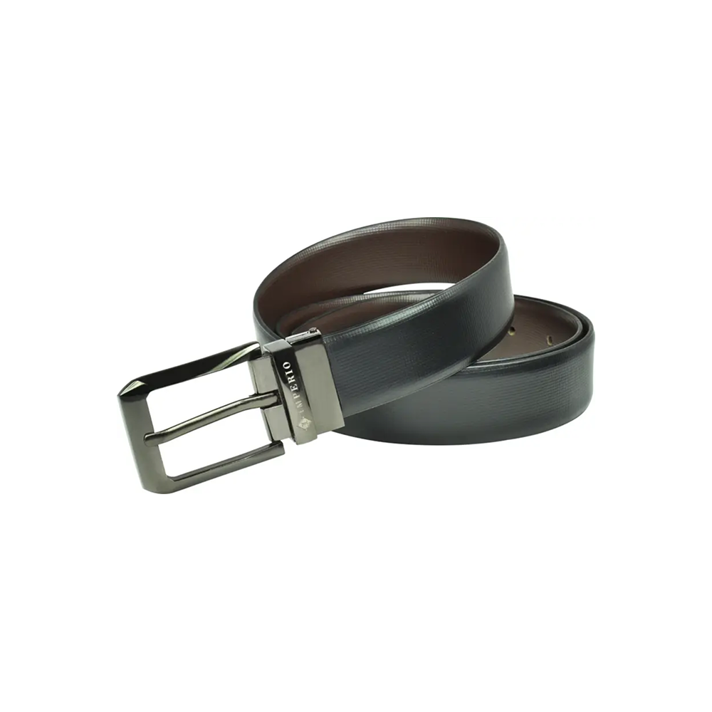 AJANTA Men’s Black & Brown Genuine Full-Grain Leather Reversible Belt – Casual, Formal & Party Wear
