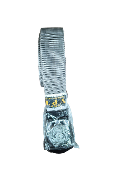 Silver Metallic Webbing Belt with Automatic Buckle – Unisex