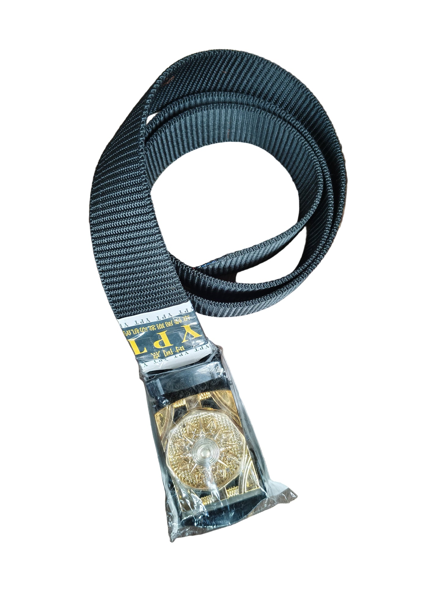Silver Metallic Webbing Belt with Automatic Buckle – Unisex