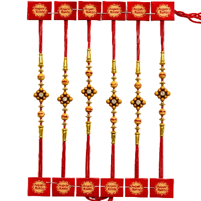 Designer Floral Stone Rakhi for Brother | Premium Rakhi