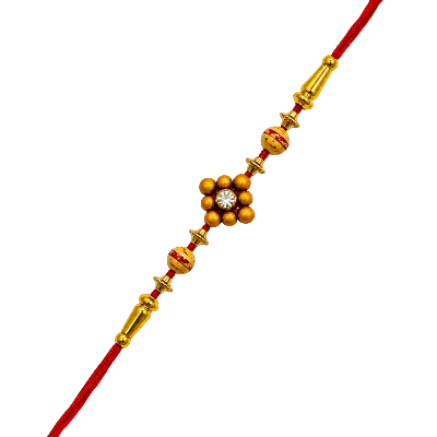 Designer Floral Stone Rakhi for Brother | Premium Rakhi