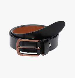 Formal Wear Plain Brown Men Leather Belt