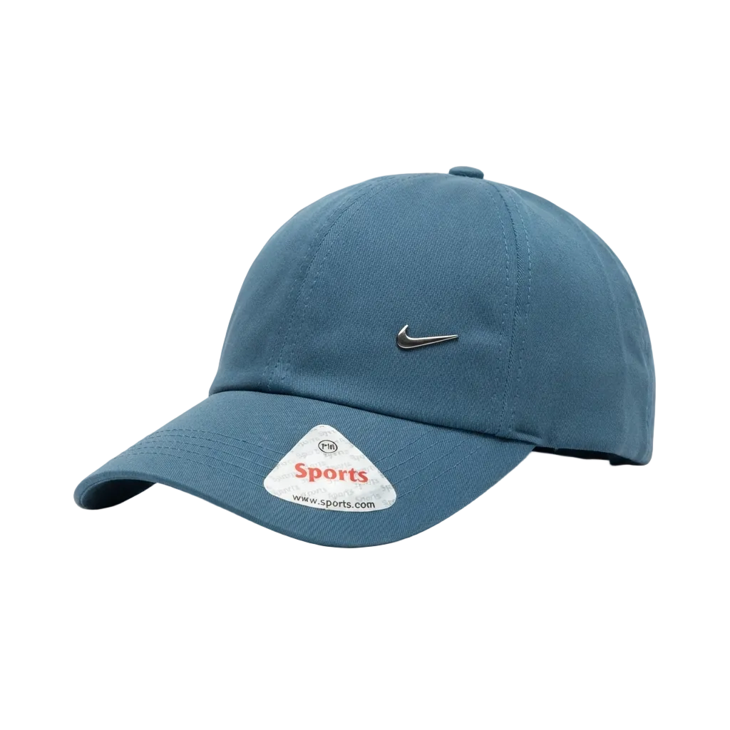 Premium Nike Blue Sports Cap with Metallic Swoosh Logo