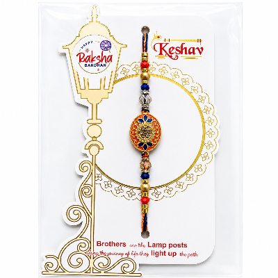 Designer Floral Rakhi for Brother | Premium Raksha Bandhan Rakhi