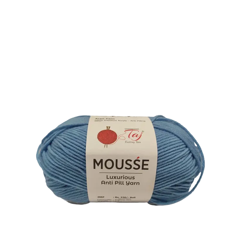Taj Knitting Yarn Mousse – Premium Soft Knitting Yarn