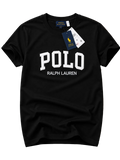 A black short-sleeve crewneck t-shirt by Polo Ralph Lauren