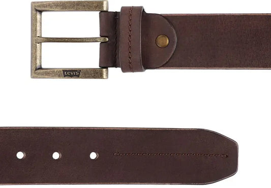 Men’s Casual Brown Genuine Leather Belt – Levi’s