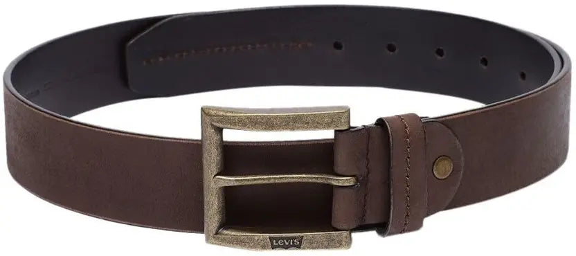 Men’s Casual Brown Genuine Leather Belt – Levi’s