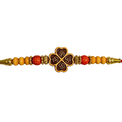 Om Wooden Designer Rakhi for Brother | Traditional Raksha Bandhan Rakhi