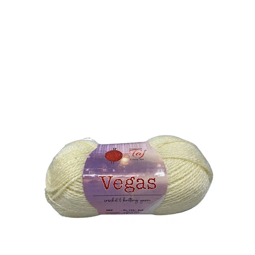 Ball of yarn with 'Vegas' label on a white background