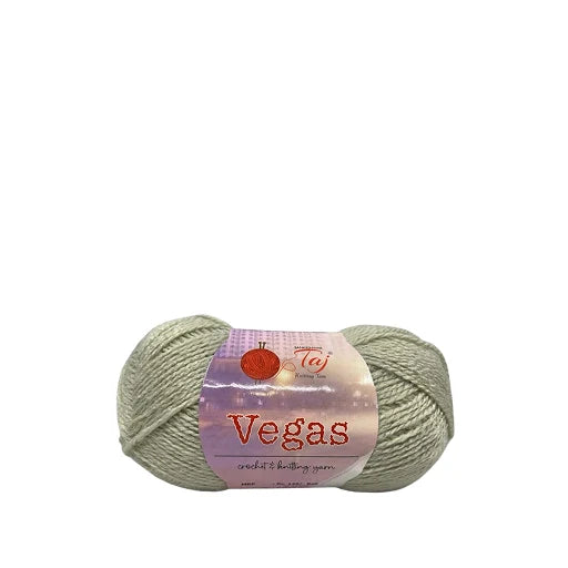 Ball of yarn with a 'Vegas' label on a white background