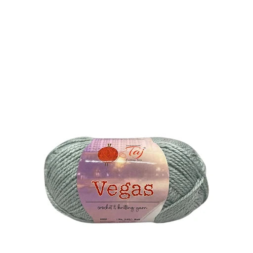 Ball of yarn with a pink label on a white background