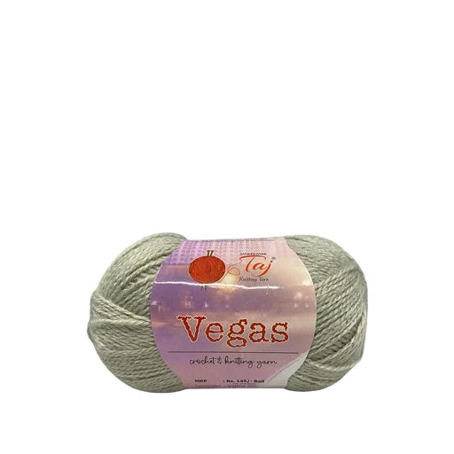Ball of yarn with 'Vegas' label on a white background